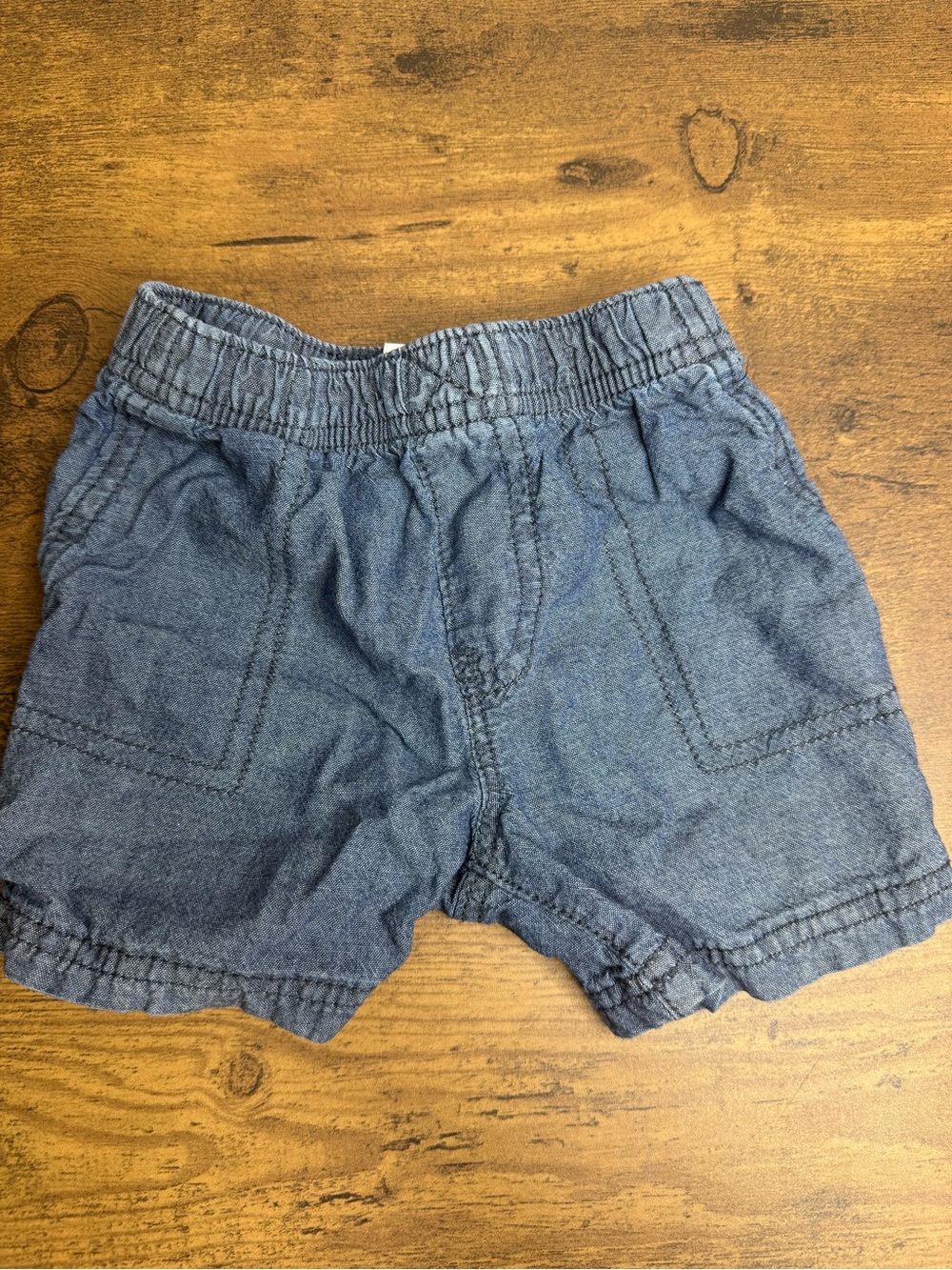⭐️5 for $20⭐️ Carter's Toddler Blue Elastic-Waist Denim Shorts 12M